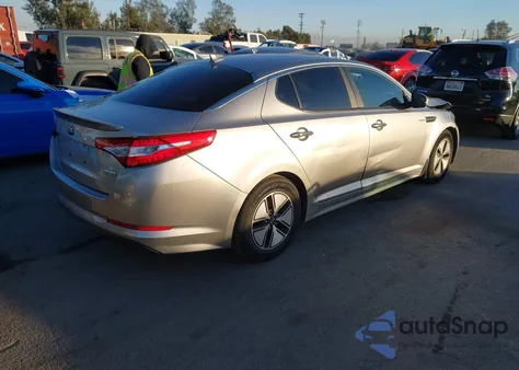 2013 Kia Optima Hybrid Lx from USA, damaged, VIN KNAGM4AD1D5048124